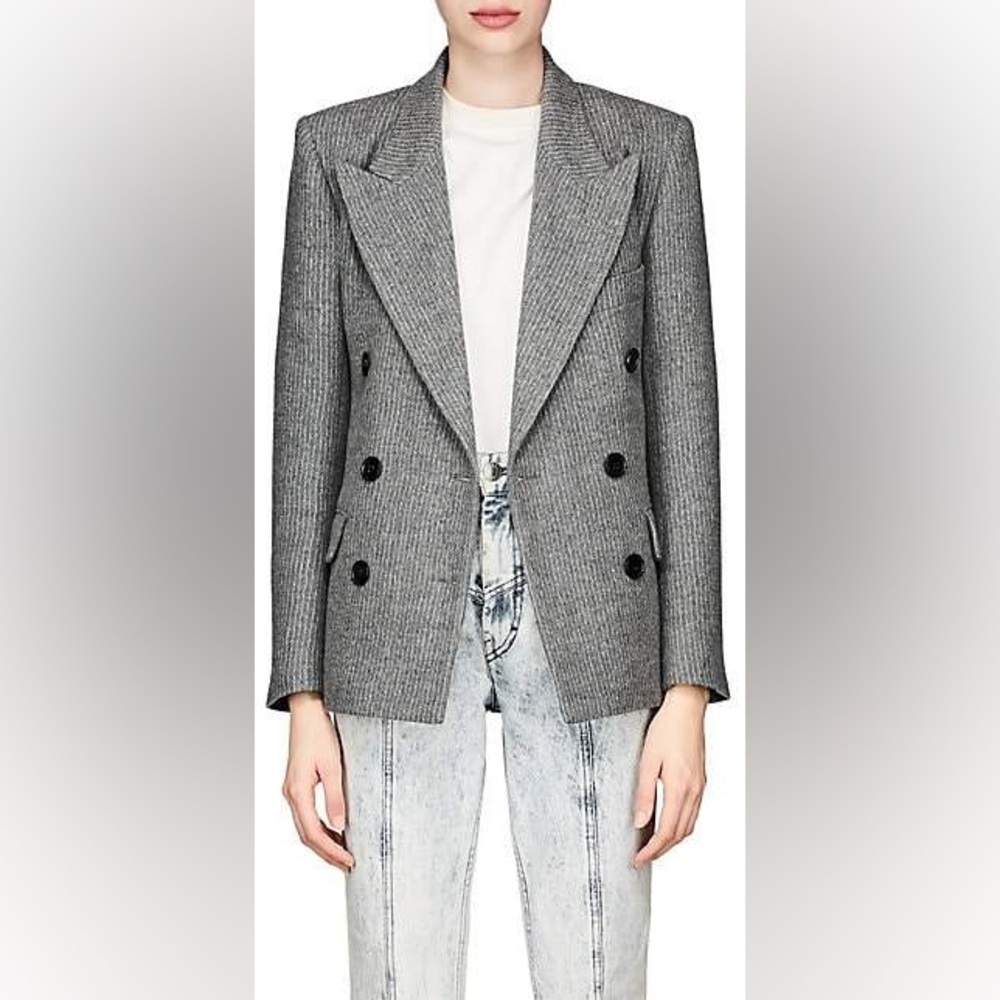 ISABEL MARANT Eleigh Wool and Linen Blazer